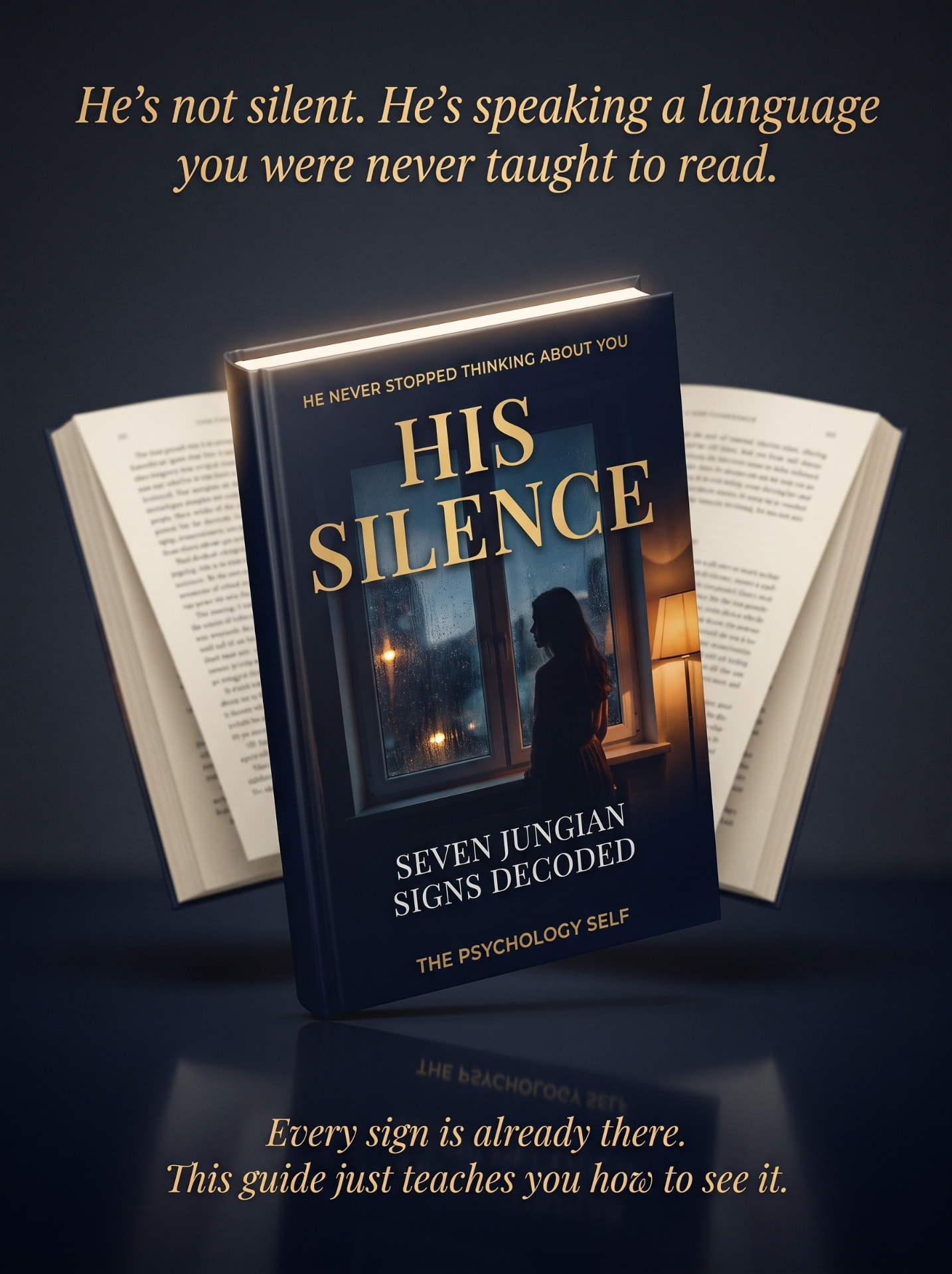 His Silence — book mockup